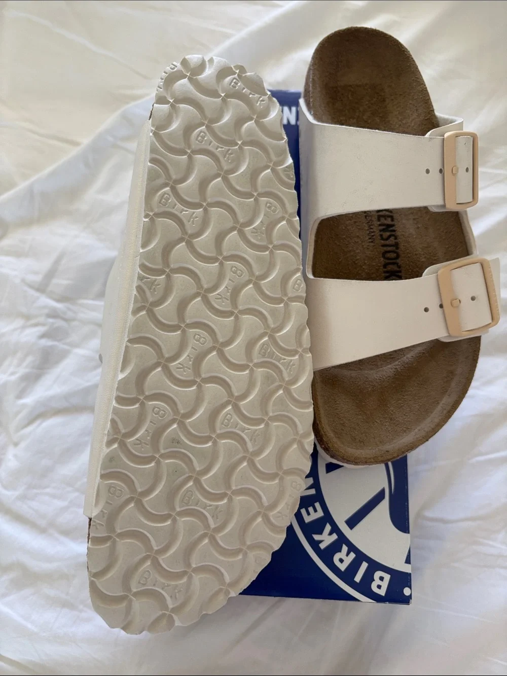 Birkenstock  Arizona Pale Pink Dual-Buckle Sandal